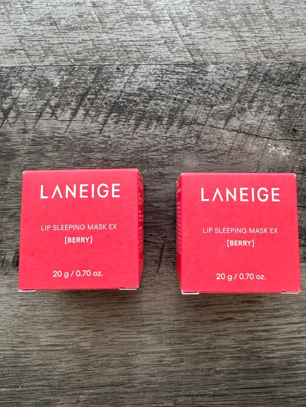 LANEIGE Lip Sleeping Mask EX - Berry Red Boxes